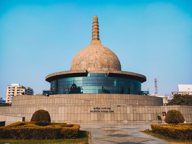 Patna cityscape with a domed landmark